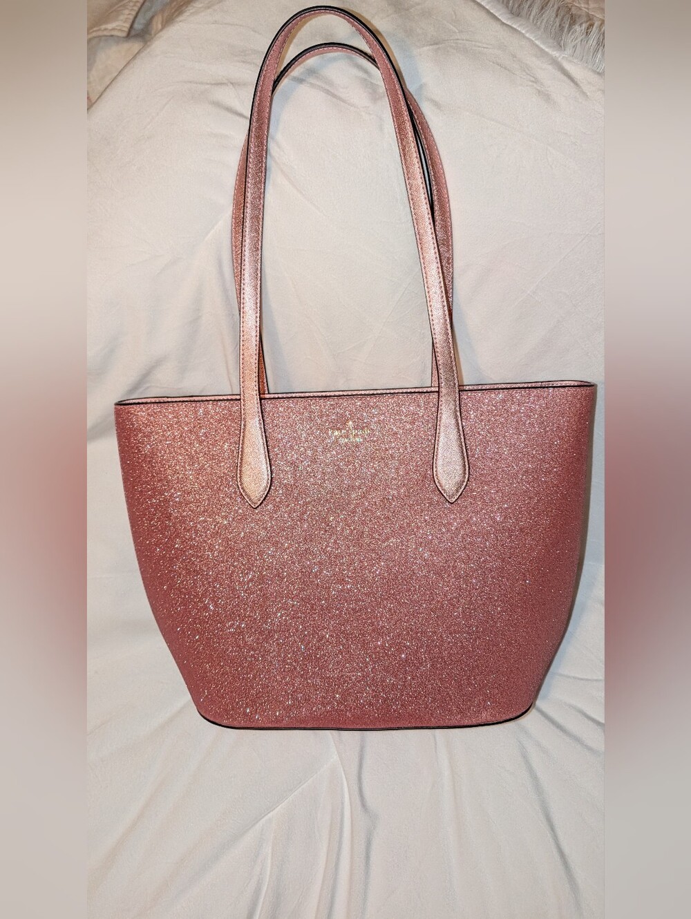 Kate Spade New York Glimmer Tote Pink EUC